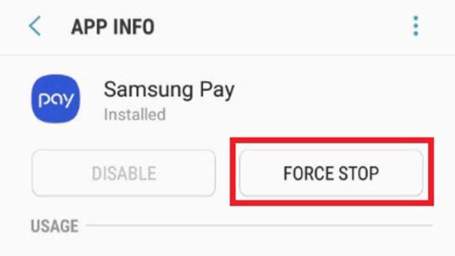 Menonaktifkan Samsung Pay